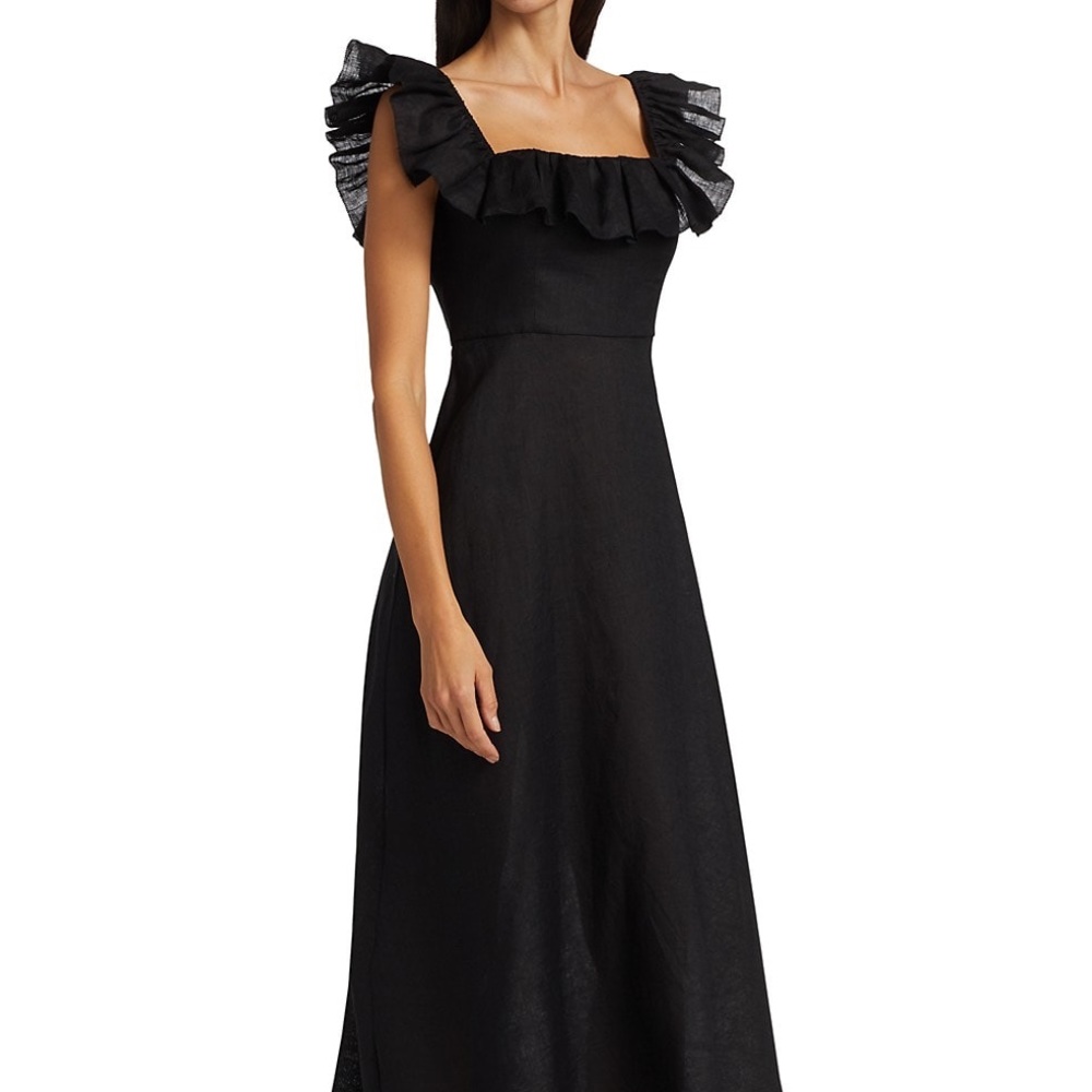 Zimmermann Fiesta Ruffle Midi Dress